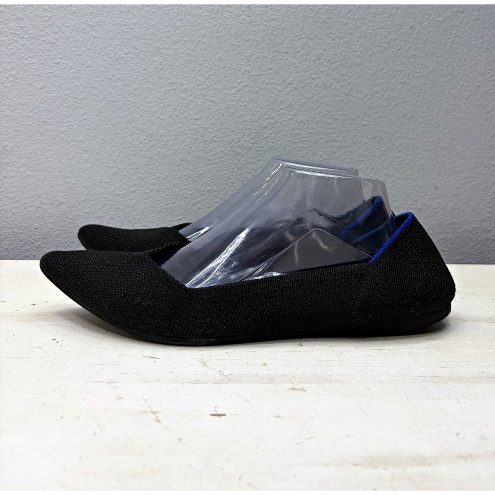 Rothy's Black Knit Pointed Toe Flats Size 10.5